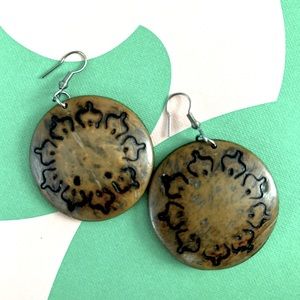 Carved Guatemalan Earrings